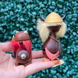 Vintage Goula Of Spain Vintage Mid Century Teak Viking, MCM